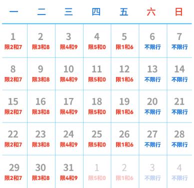 限号2022年8月最新限号时间