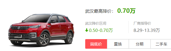 长安cs55报价后价格是多少 报价后价格8.87万元(相差0.99万元)