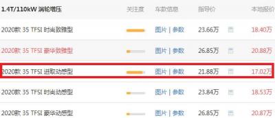 奥迪q2l最低价可以到多少 奥迪q2l报价后价格不到20万